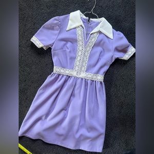 Lavender vintage girls dress